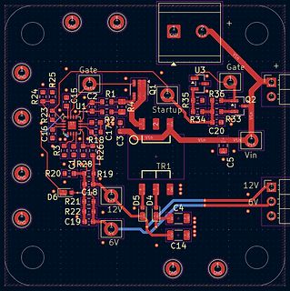 PCB-Layout einer Leiterplatte