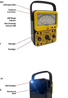Multimeter mit Beschriftungen