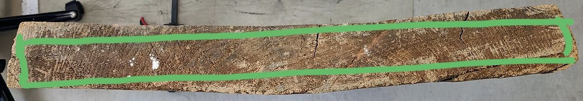 Holzbrett mit Rissen