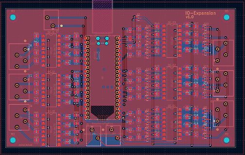 PCB-Layout einer IO-Expansion v1.0