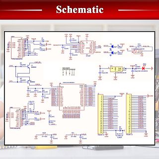 Schaltplan eines ESP32-basierten Mikrocontrollers
