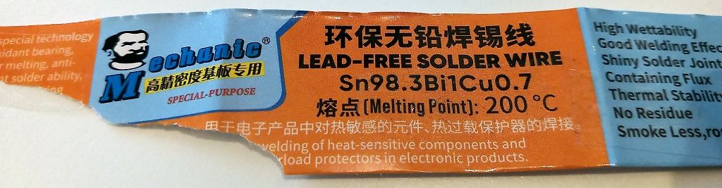 Verpackung von bleifreiem Lötdraht