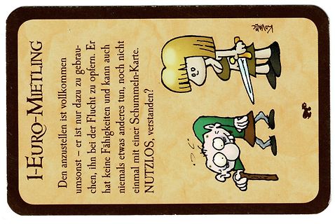 Comic mit Text über einen 1-Euro-Mietling