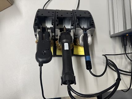 Messspitzen an einer Teststation