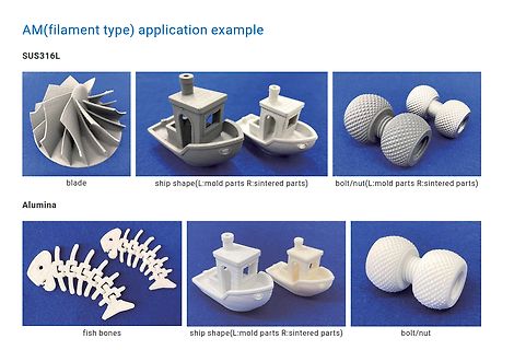3D-Druck-Anwendungsbeispiele für SUS316L und Alumina