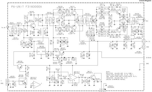 Schaltplan einer PA-Unit F3183000A