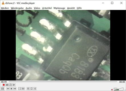 Makroaufnahme eines elektronischen Bauteils