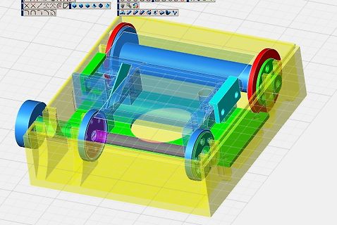 3D-CAD-Modell eines mechanischen Bauteils