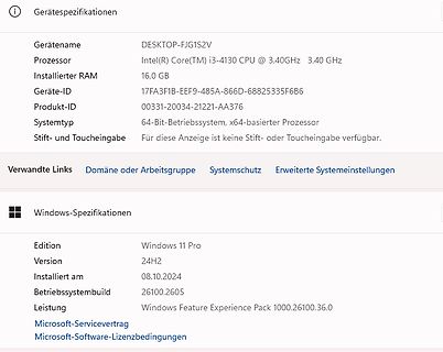 Windows 11 Systeminformationen