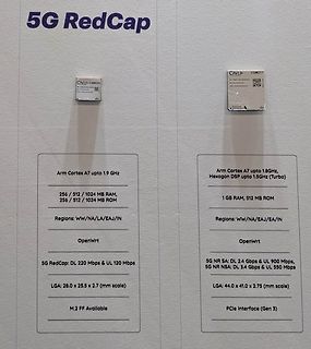 Vergleich von zwei 5G RedCap Modulen