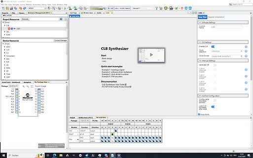 Screenshot der MPLAB X IDE Software