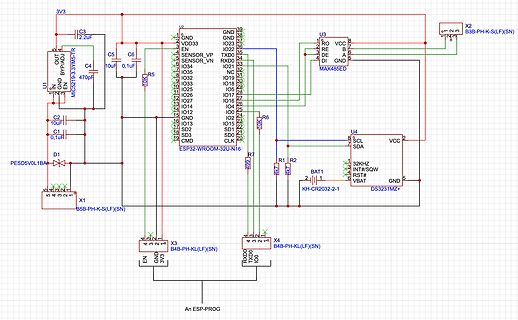 Schaltplan eines ESP32-Entwicklungsboards