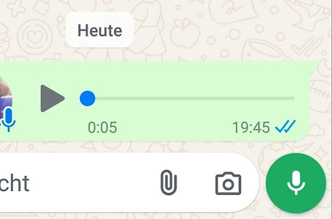 WhatsApp Sprachnachricht