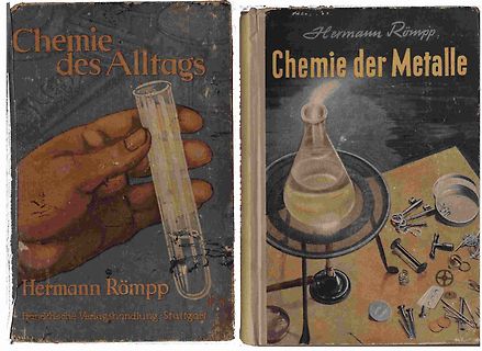 Zwei Buchcover von Hermann Römpp über Chemie