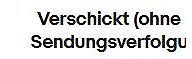 Textfragment Versandstatus