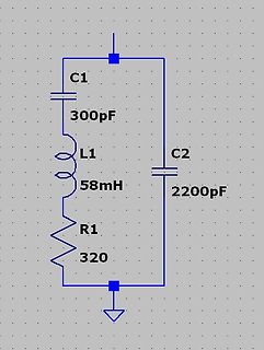 Schaltplan eines RLC-Parallelresonanzkreises