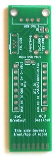 Grüne Leiterplatte SoC und MCU Breakout Board