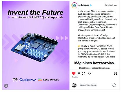 Instagram Post von Arduino über einen Wettbewerb