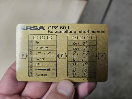 Kurzanleitung für Ersa CPS 60.1