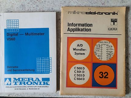 Handbücher für Digital-Multimeter und A/D-Wandler-Systeme