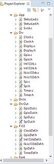 Projektstruktur eines C-Programms in einer IDE