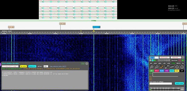 Spektrum eines DCF77 Signals