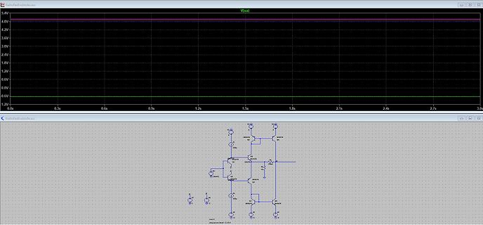 Simulation eines Schaltplans mit Oszilloskop-Ansicht
