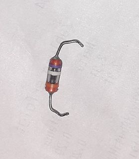 Ein Bauteil, vermutlich eine Diode