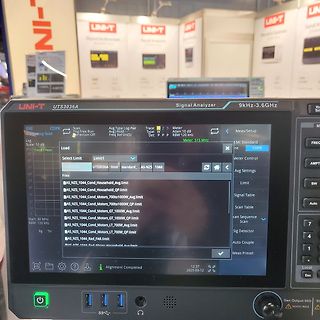 Signalanalysator Display mit Dateiliste