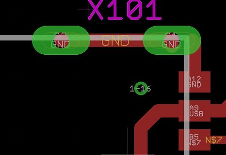 Ausschnitt eines PCB-Layouts