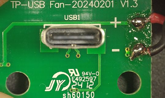 Nahaufnahme einer USB-Leiterplatte