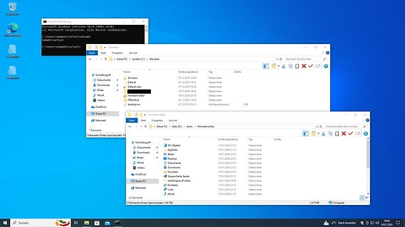 Windows Datei-Explorer Fenster mit Verzeichnisstruktur