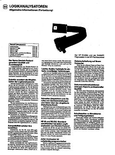 Buchseite über Logikanalysatoren und Hardware