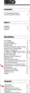 Inhaltsverzeichnis einer Zeitschrift