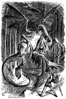 Schwarz-Weiß-Illustration eines Drachen und eines Kindes