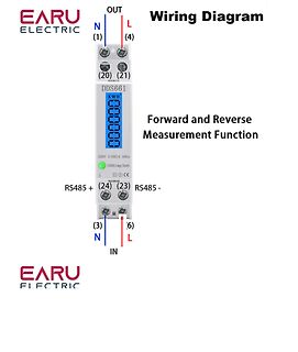 Verdrahtungsdiagramm eines DDS661 Stromzählers
