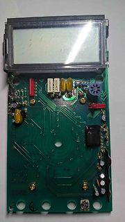 Innenansicht einer Leiterplatte mit LCD-Display