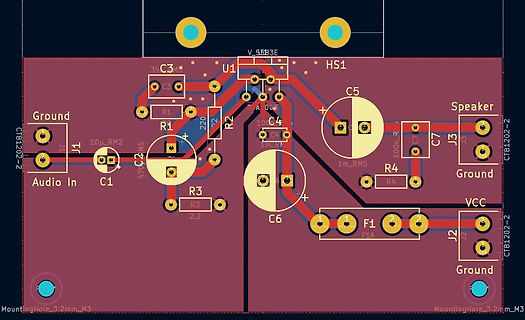 PCB-Layout einer Leiterplatte