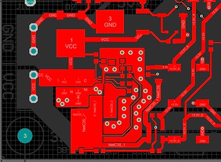 PCB-Layout einer Leiterplatte