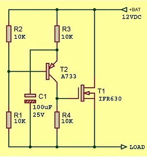 Schaltplan einer Transistor-Schaltung