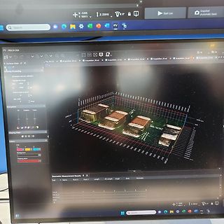 3D-Mikroskopie-Softwareansicht auf Monitor