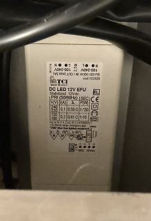 Typenschild eines LED-Netzteils