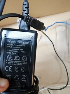Typenschild eines Schaltnetzteils