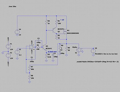 Schaltplan einer elektronischen Schaltung