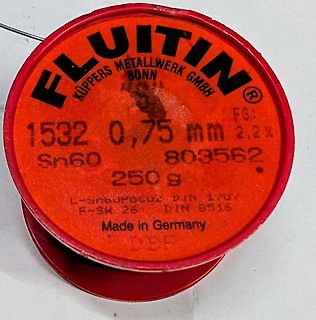 Draht auf einer Spule von Fluitin