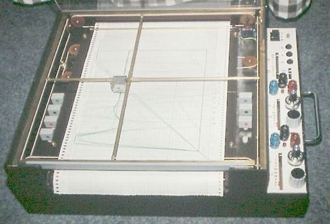 Papierrolle eines Schreib-Plotters