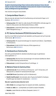 Übersicht über KI-Hardware Foren