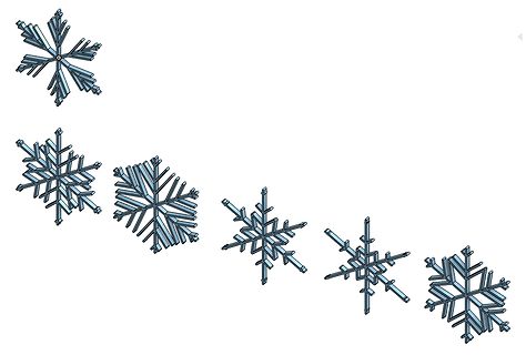 Illustration von Schneeflocken