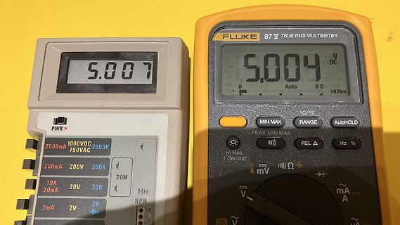 Vergleich zweier Multimeter Messwerte