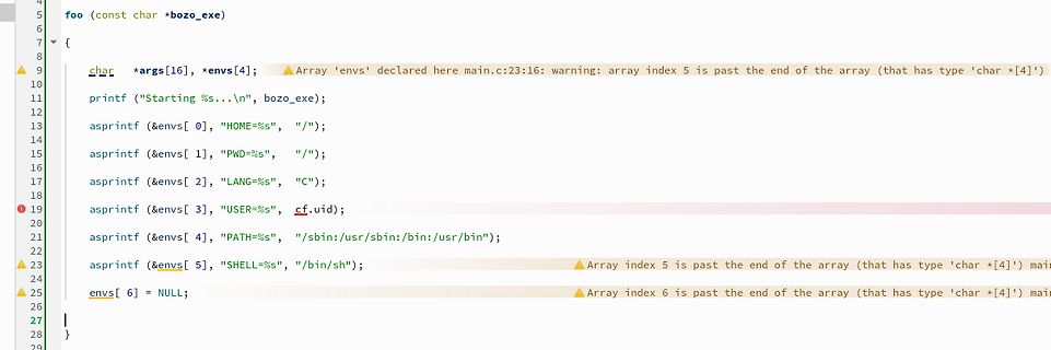 C-Code mit Compiler-Warnungen